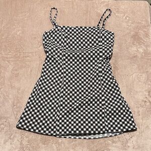 Abercrombie & Fitch Black and White Gingham Dress